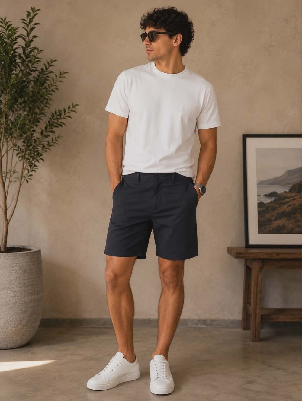 J. Crew Classic Navy Flat Front Shorts